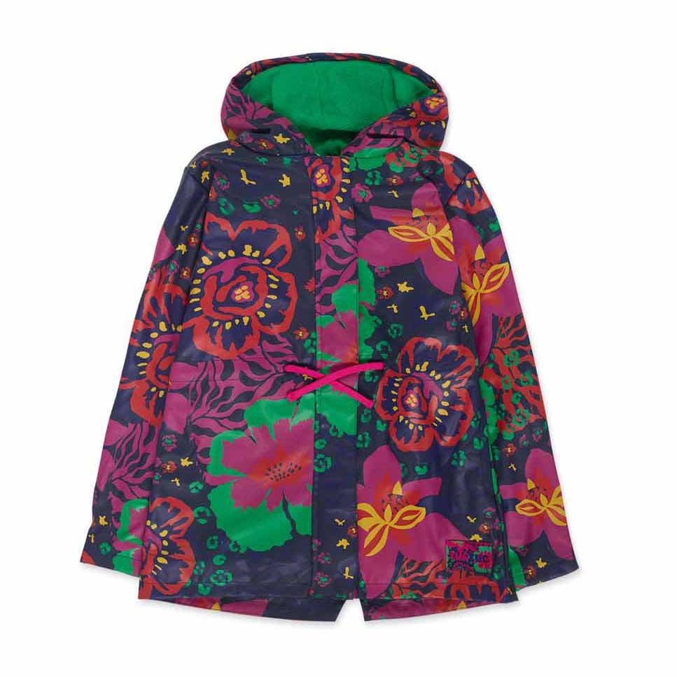 
Raincoat from the Tuc Tuc girls' clothing line, in bright colors with drawstring at the waist an...