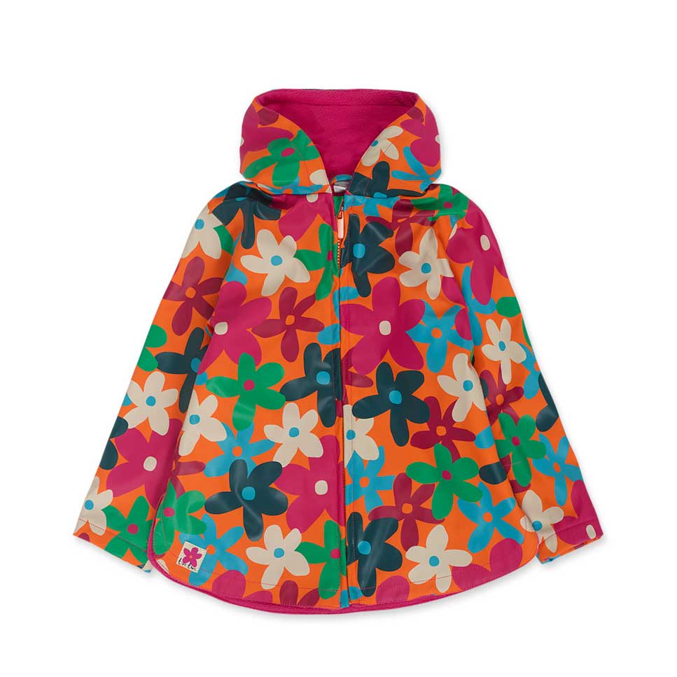 
Raincoat from the Tuc Tuc girls' clothing line, with hood and fleece inside.

Zip closure and po...