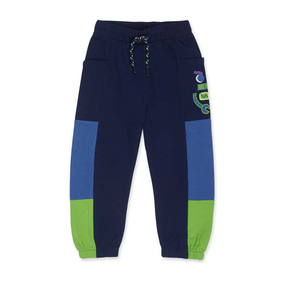 Trousers from the tuc Tuc children's clothing line, with contrasting color parts and inserts.
Tra...