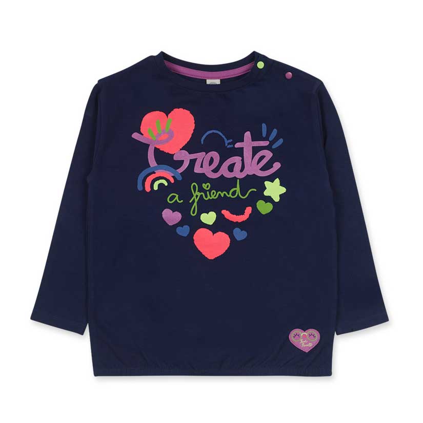 
Long-sleeved t-shirt from the Tuc Tuc Girl's Clothing Line, with a multicolored print in neon co...