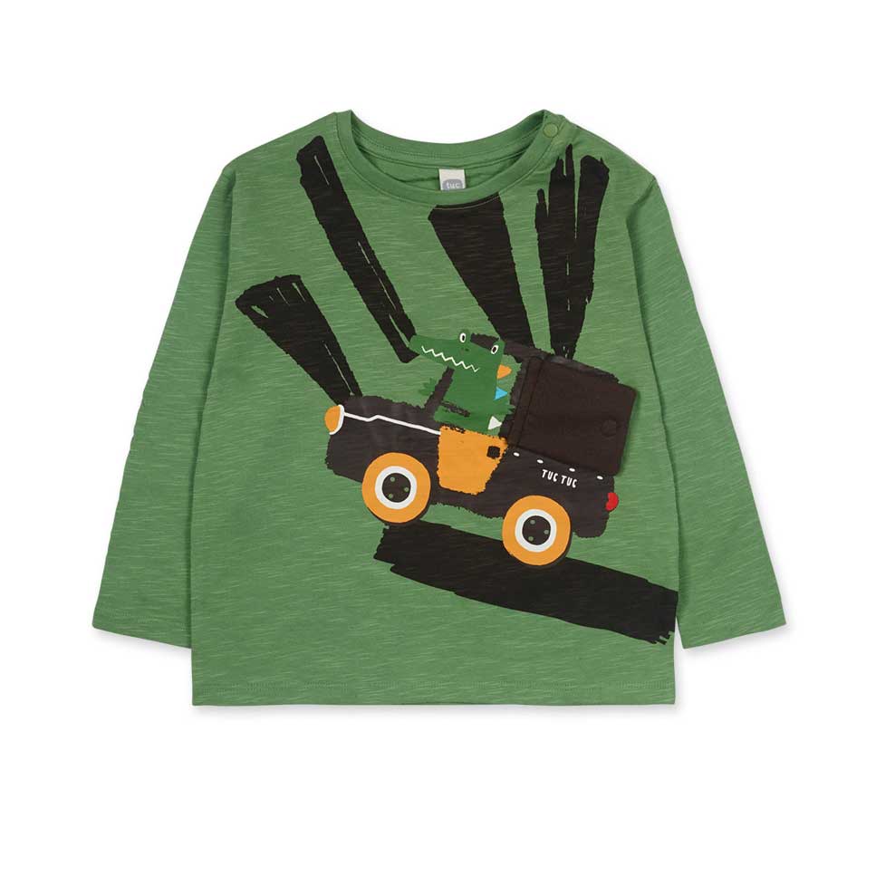 
Long-sleeved t-shirt from the Tuc Tuc children's clothing line, with colored print on the front ...