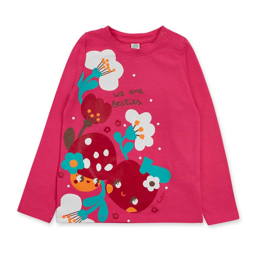 
T-shirt from the Tuc Tuc Girls Clothing Line, long sleeve with flower print on the front.

Compo...