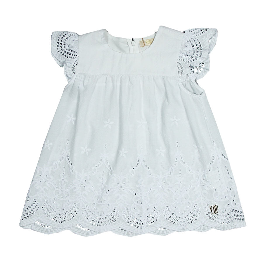 Shirt from the Via Delle Perle Girls' Clothing line, with beautiful embroidery on the shoulder st...