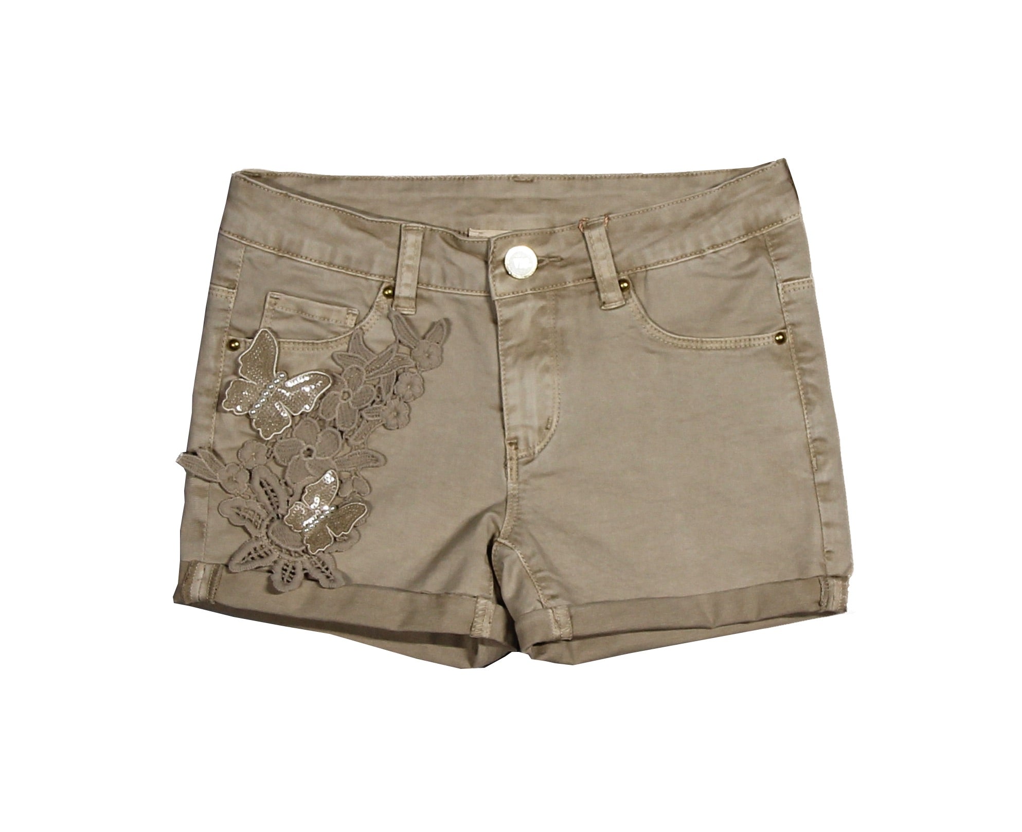 
  Shorts of the line Girl's Clothing Via Delle Perle model five regular pockets
  with flaps on ...