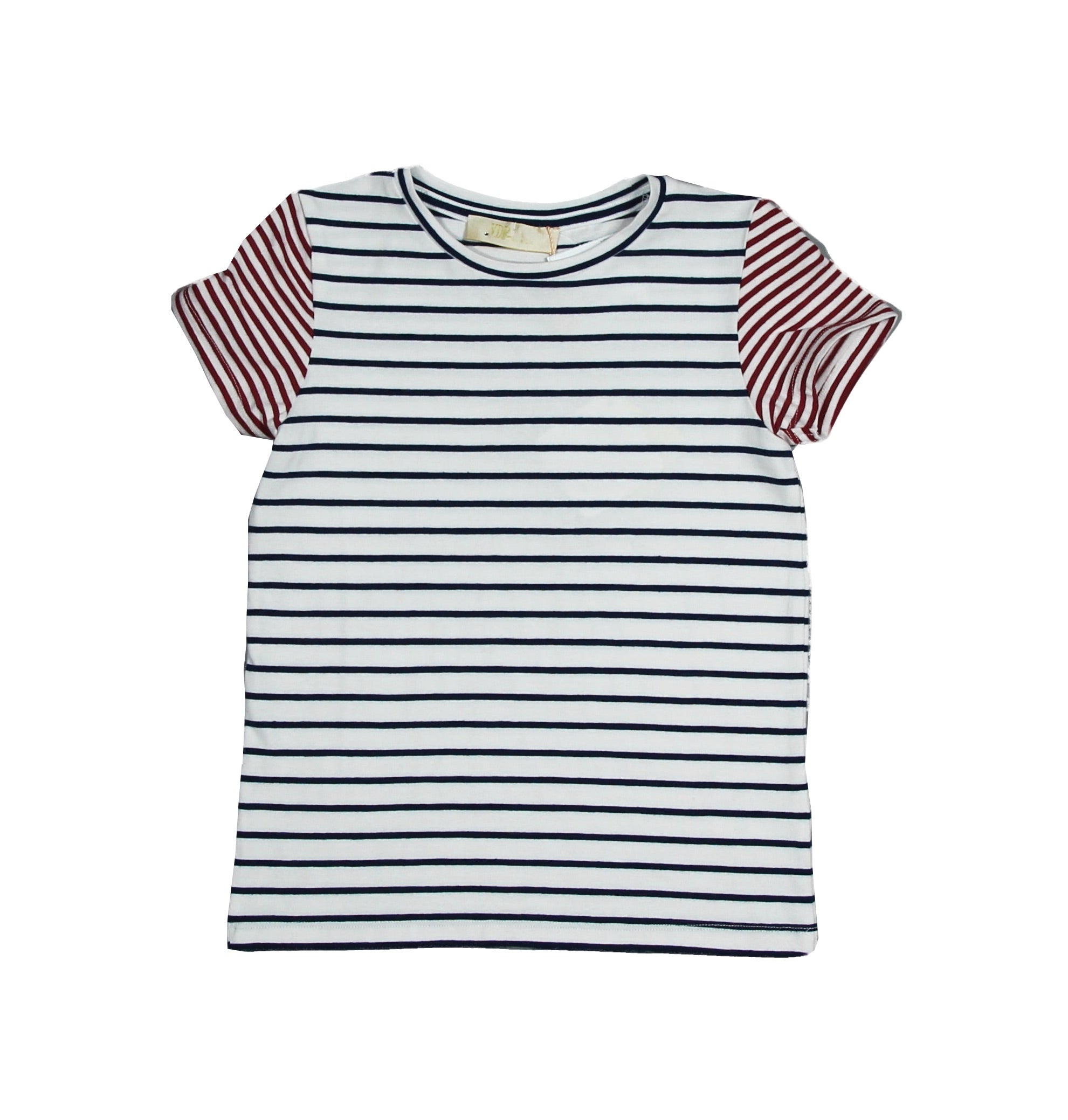
  T-shirts of the line Girl's Clothing Via Delle Perle regular and fancy model
  striped, differ...